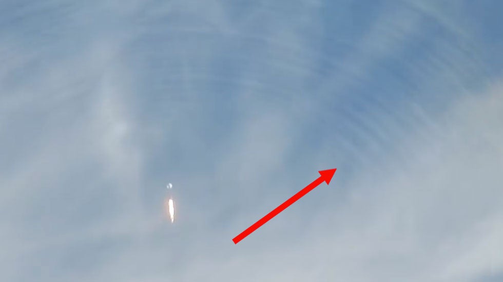 NASA’s Atlas V Rocket Creates Ripples in Sundog During Launch