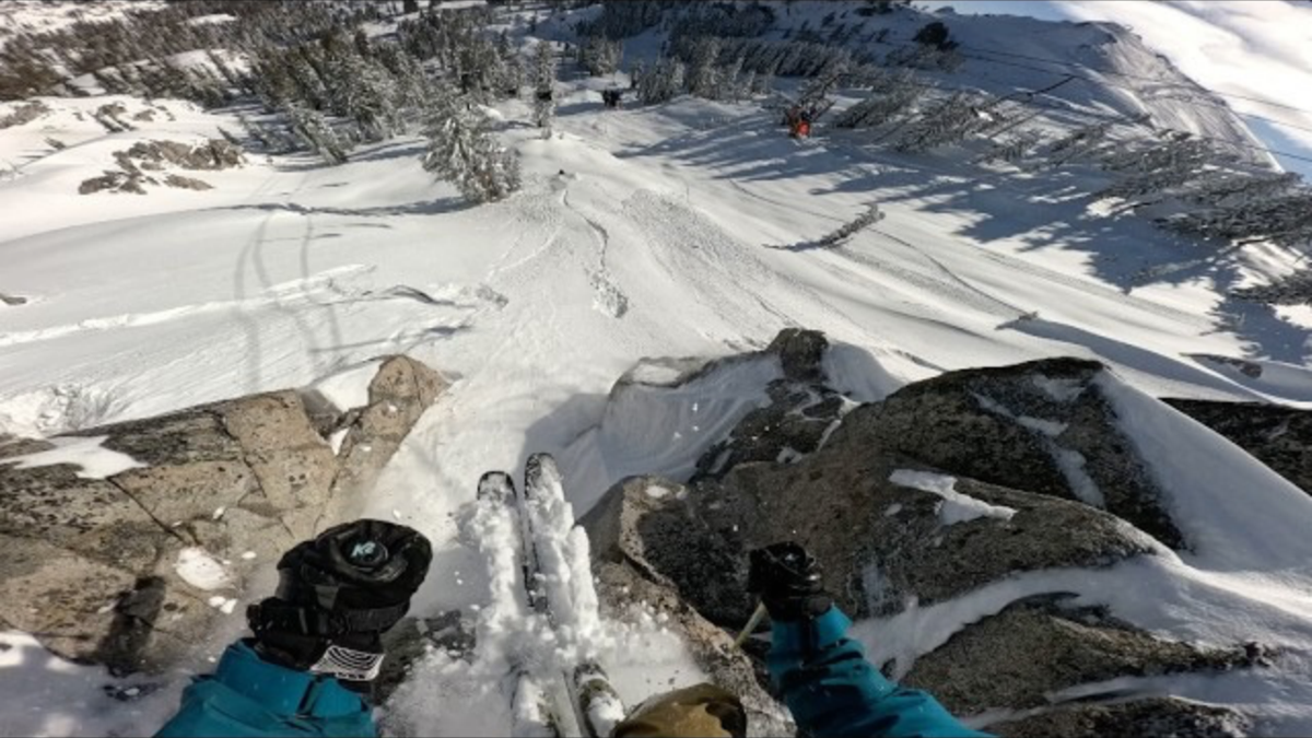Nearing 60, this skier and filmmaker still drops cliffs. Here's why.