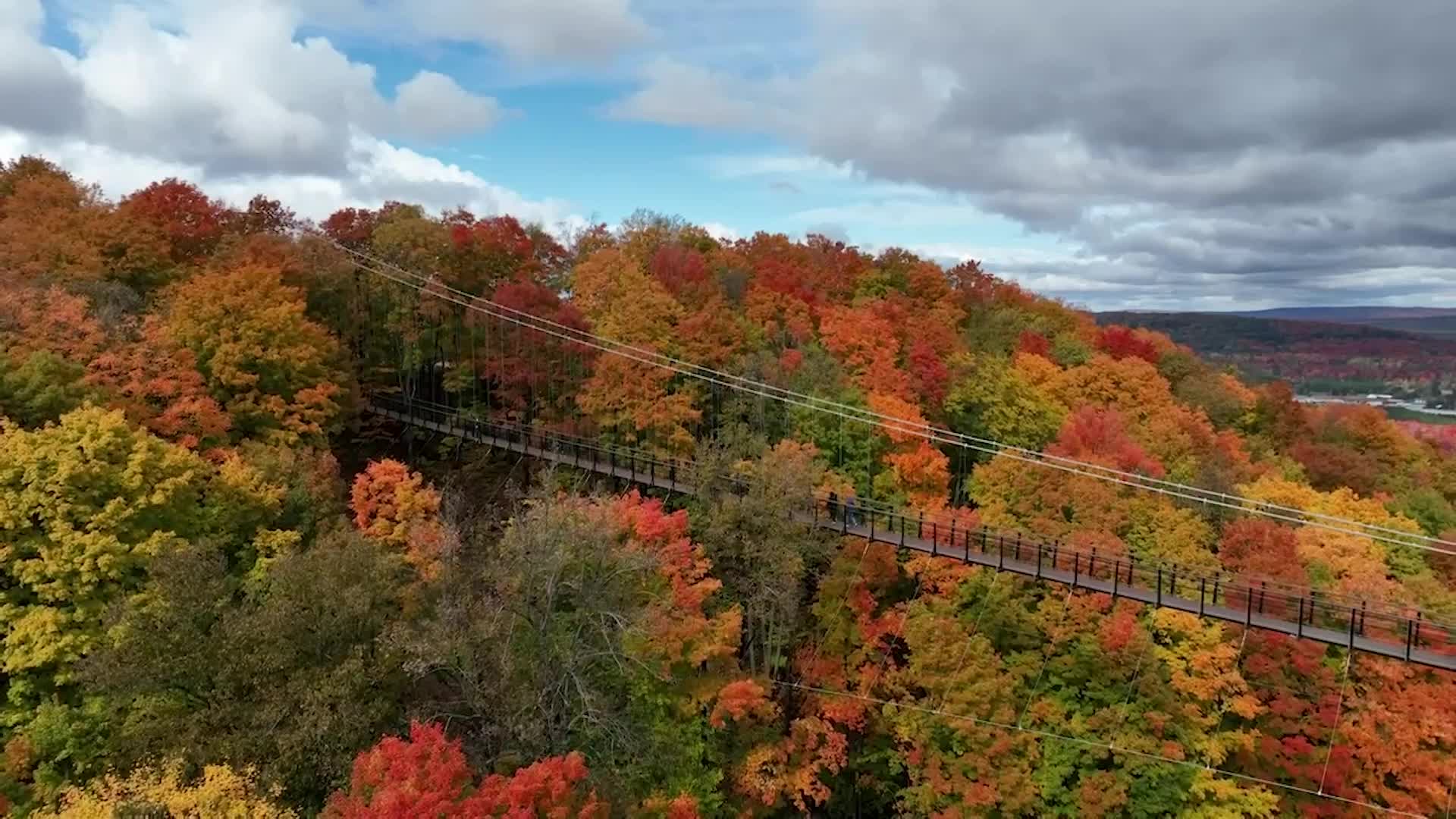 New Suspension Bridge In Michigan Is Longest Of Its Kind 