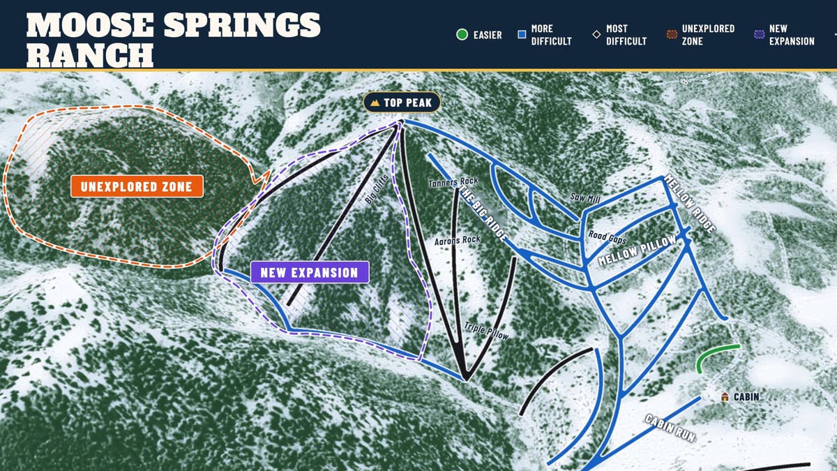 New trail map released for private backcountry ski resort in Utah