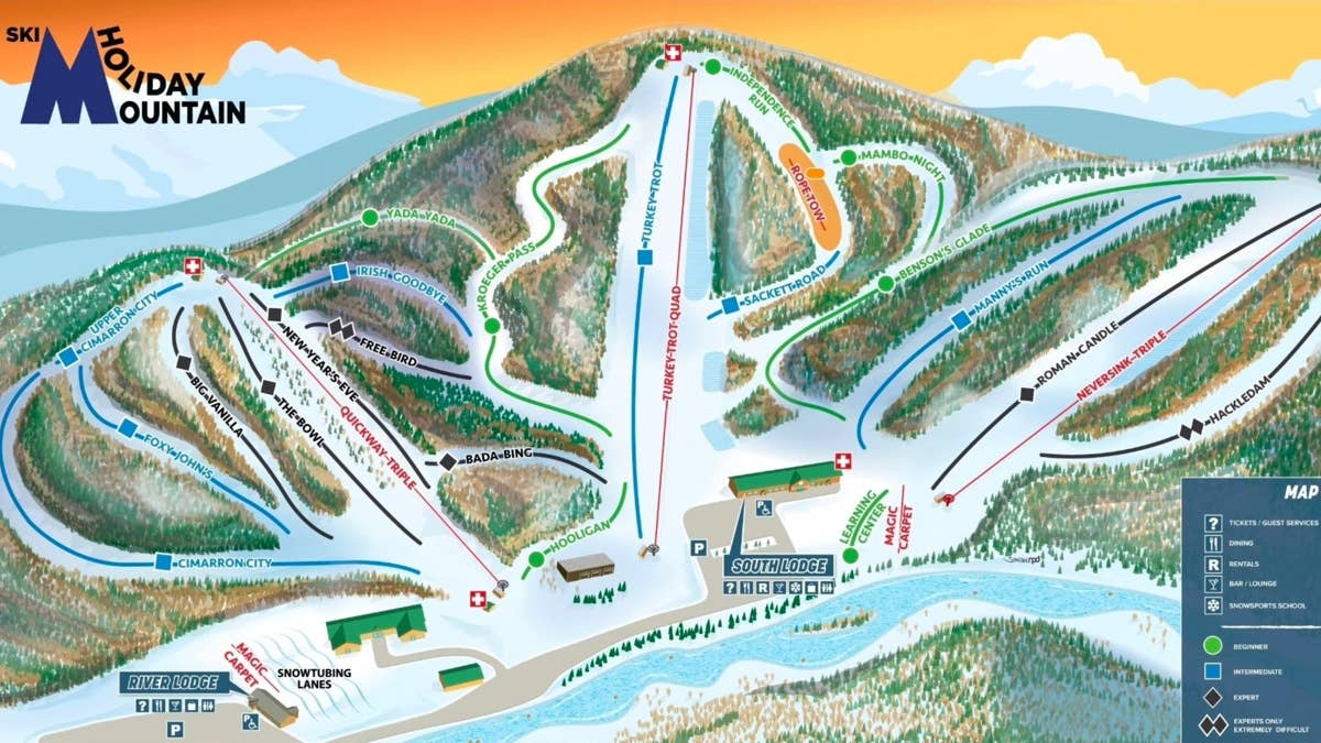 New York's Holiday Mountain reveals new trail map with expanded terrain and a new lift