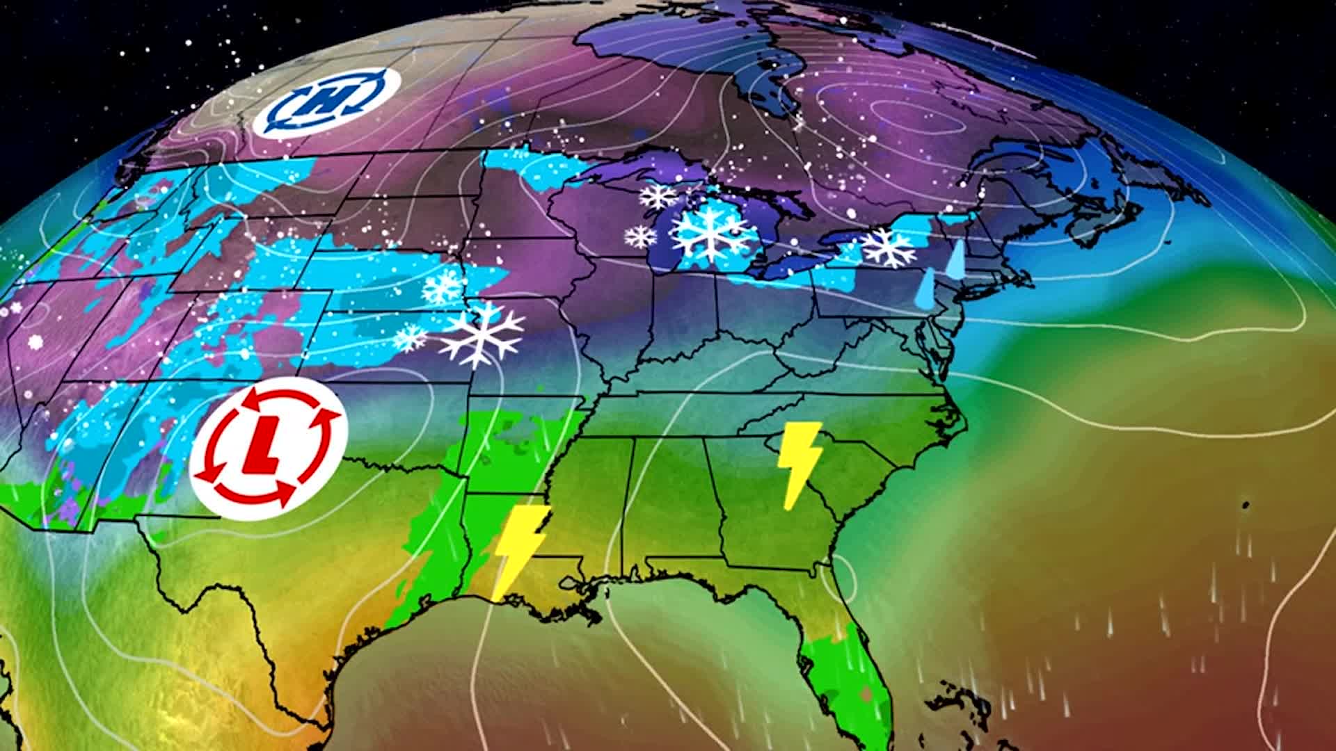 Next Winter Storm Bringing Arctic Air, Severe Storms and More Snow