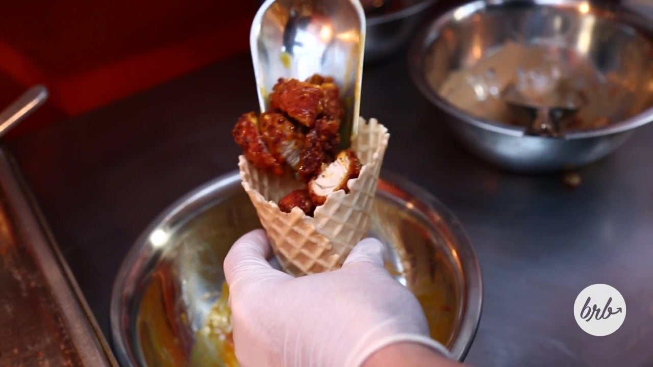 No Fork Needed With Chicken in a Cone