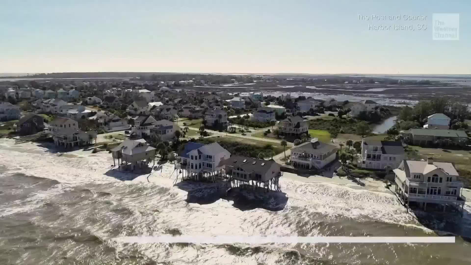 Ocean Swallowing Homes in South Carolina