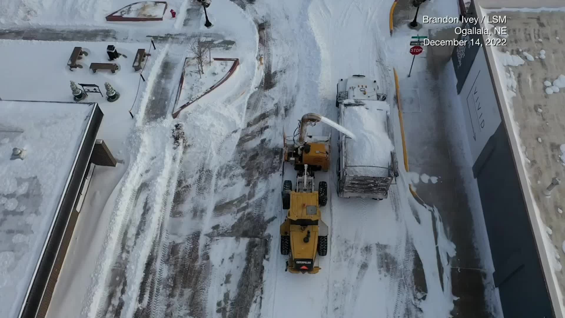 Ogallala, Nebraska, Starts To Dig Out From Under Heavy, Wind-Driven Snow