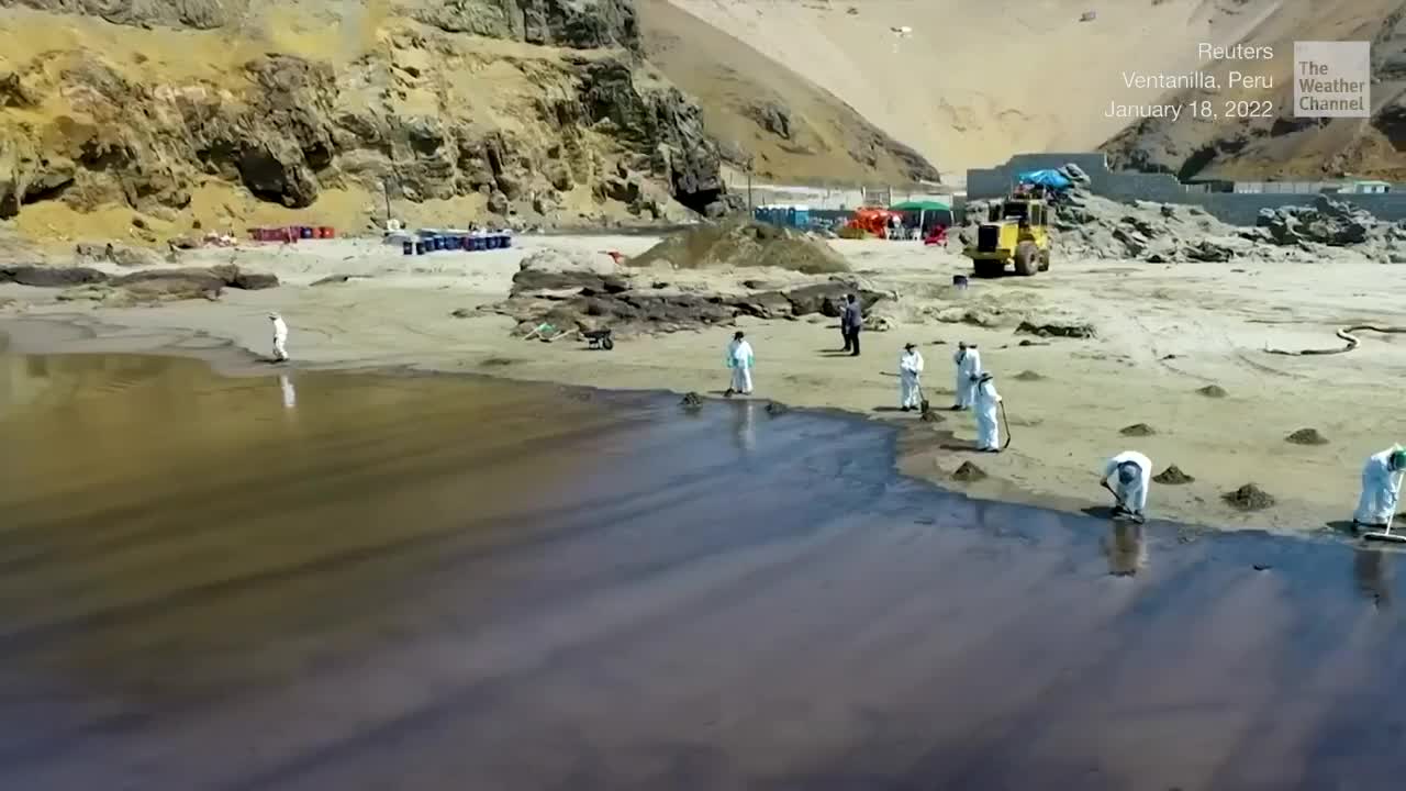 Oil Barrels Toppled in Pacific; Massive Spill