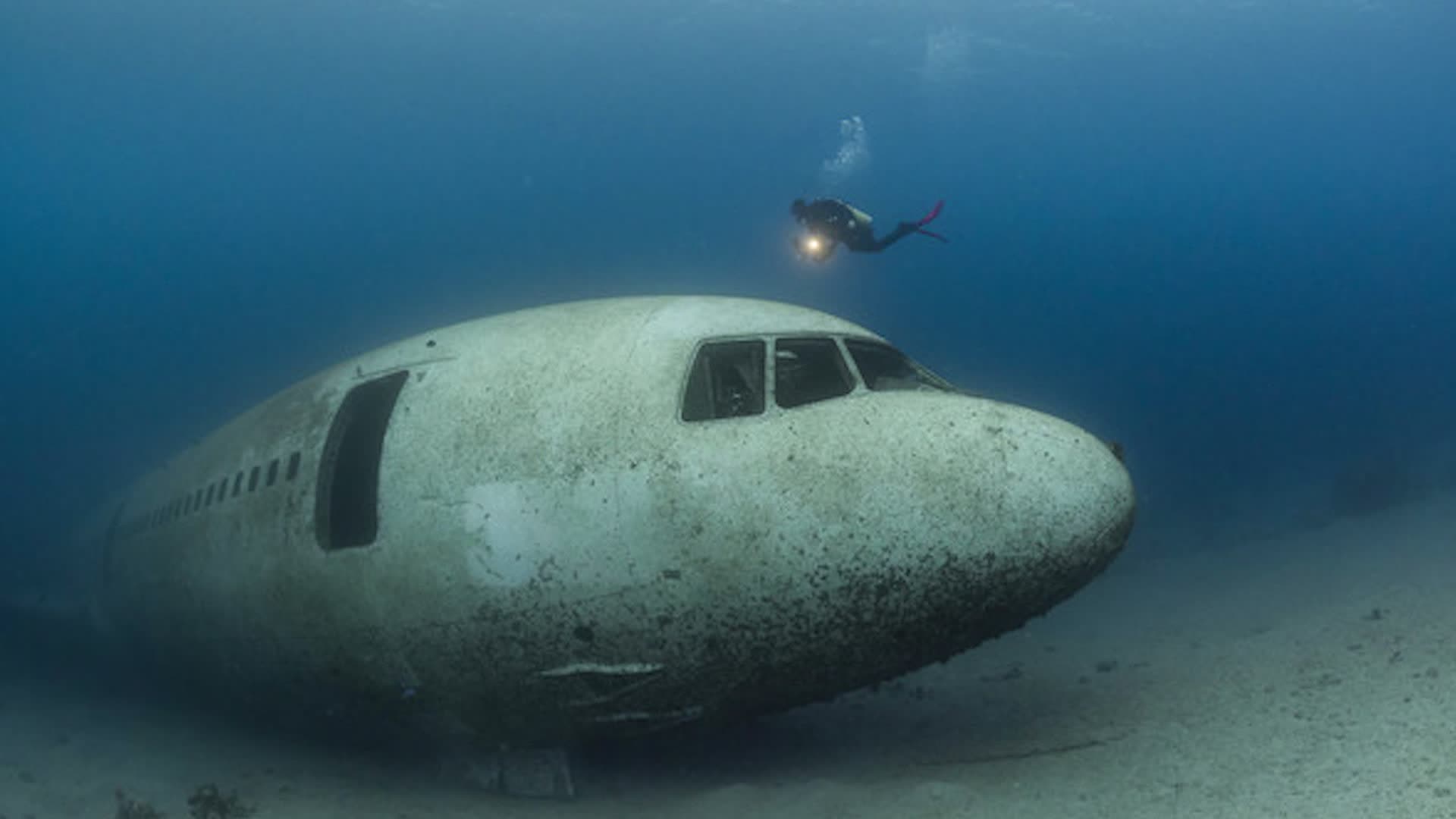 Once High-Flying Jetliner Now A Sunken Treat
