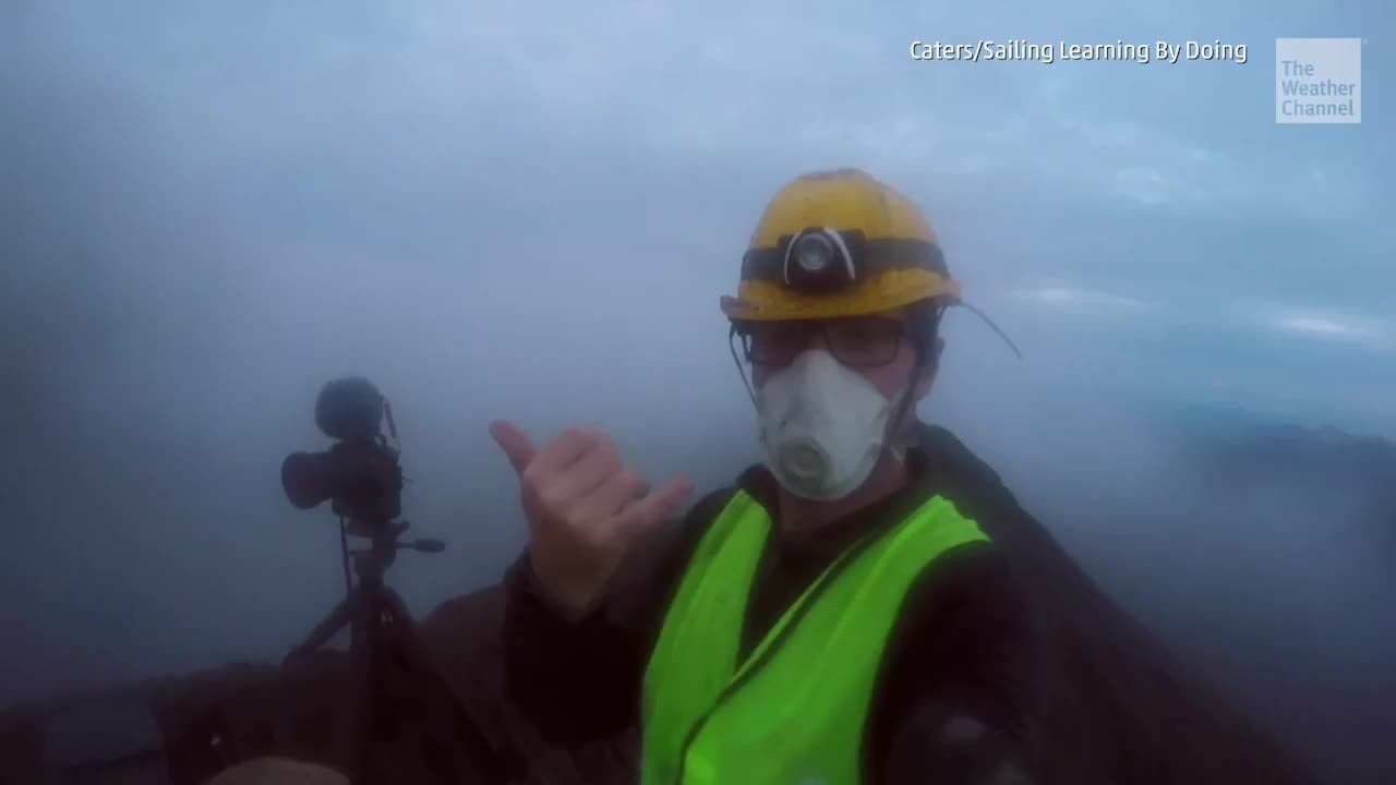 Photographer Treks to the Top of an Active Volcano