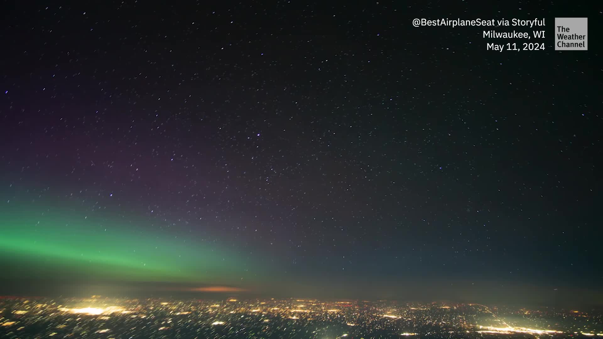 Pilot Captures Dazzling, Unique Video Of Northern Lights