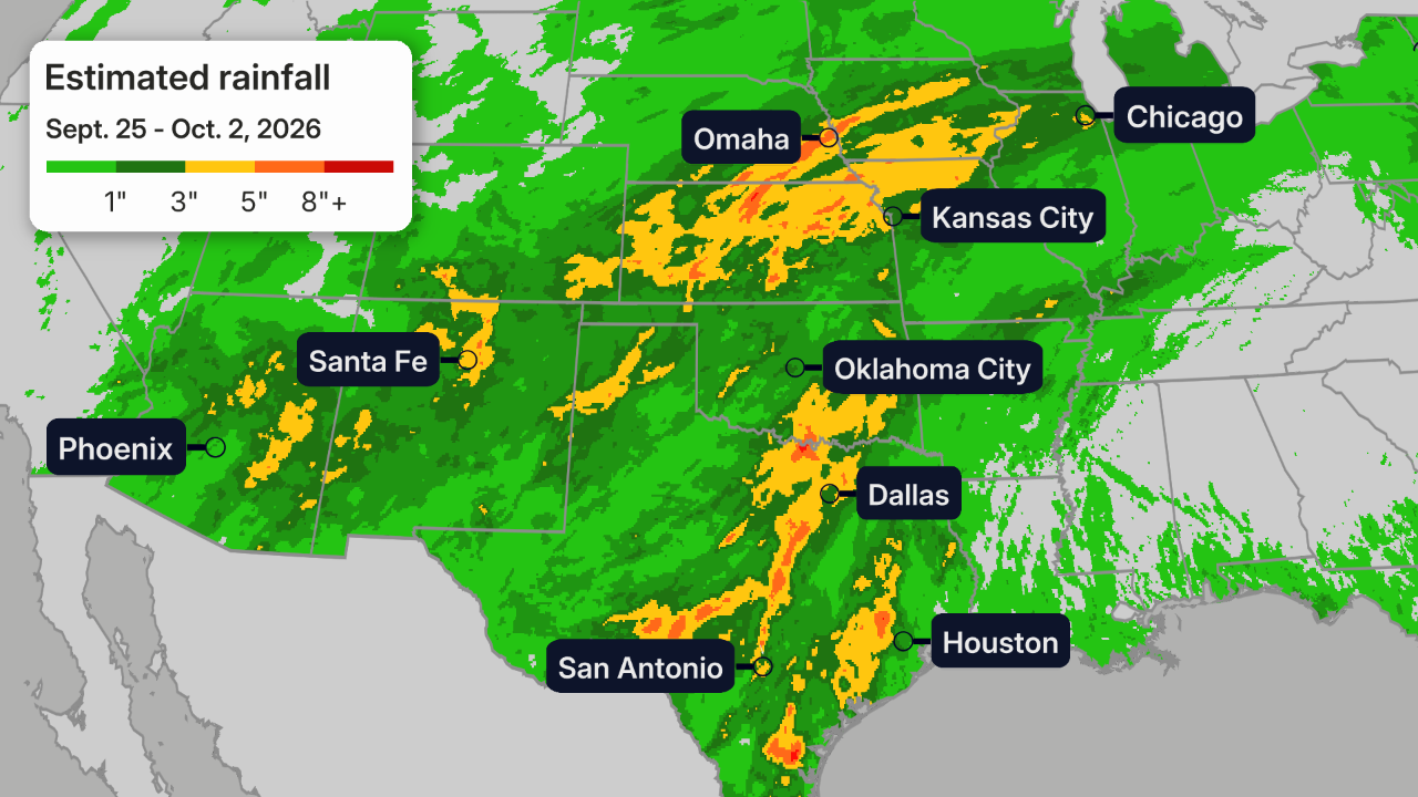 Flooding, heavy rain Sept. - Oct. 2026 Plains Southwest