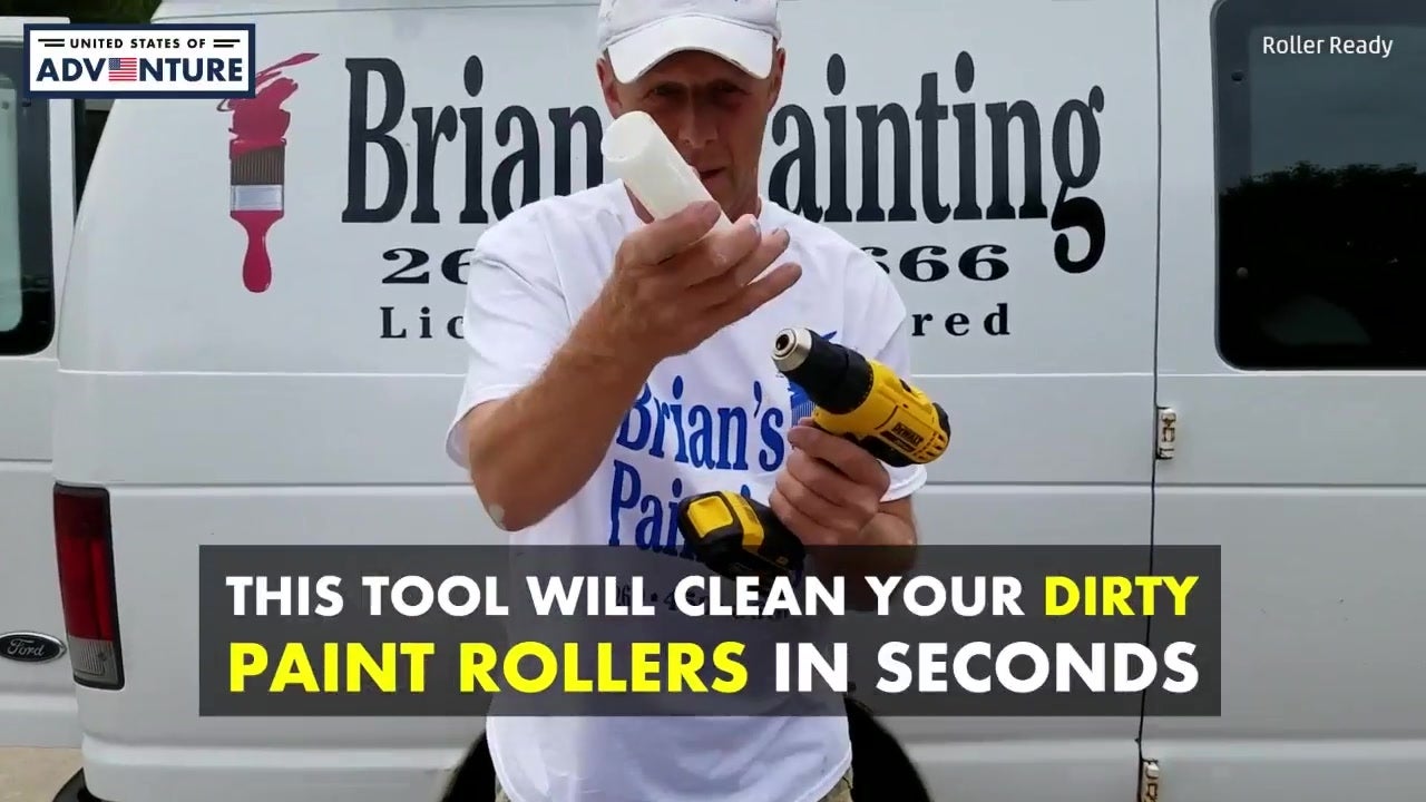 Roller Ready Cleans Paint Rollers In Seconds