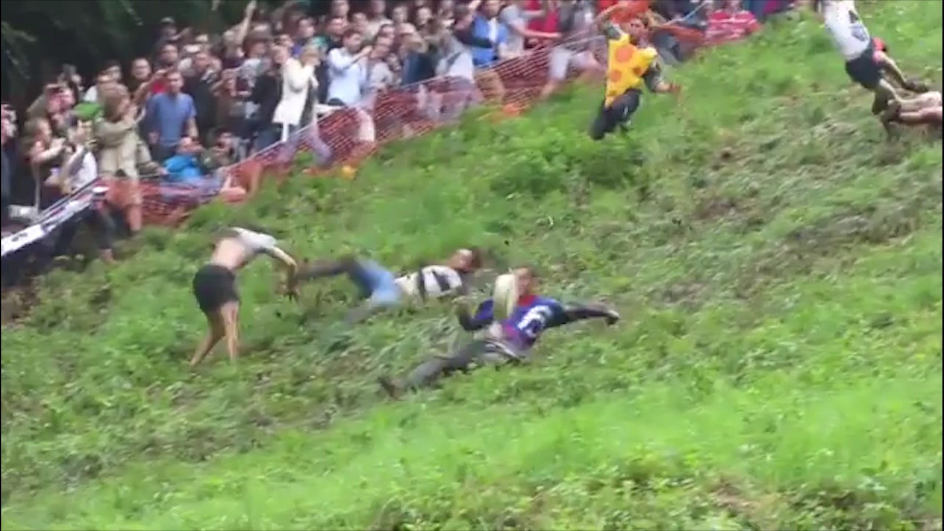 Rolling Down A Hill With Cheese