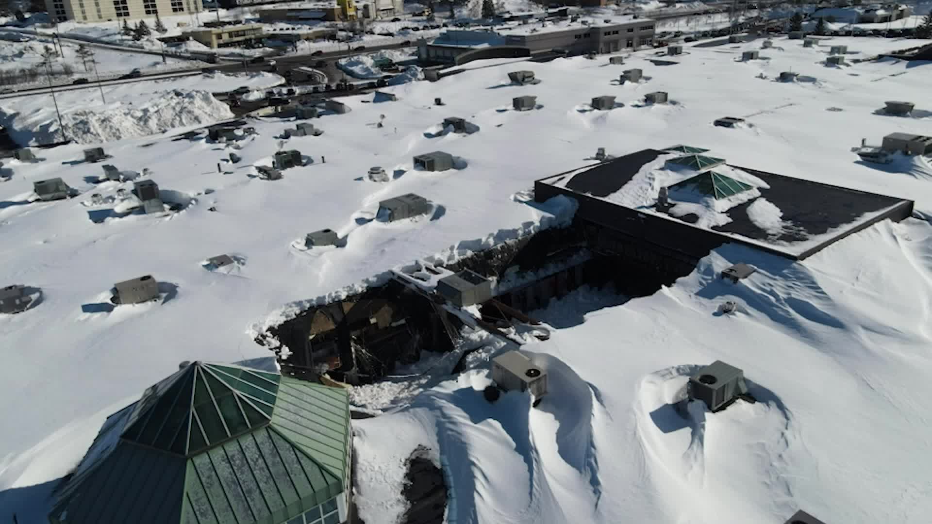 Roof Collapses At Duluth, Minnesota, Mall