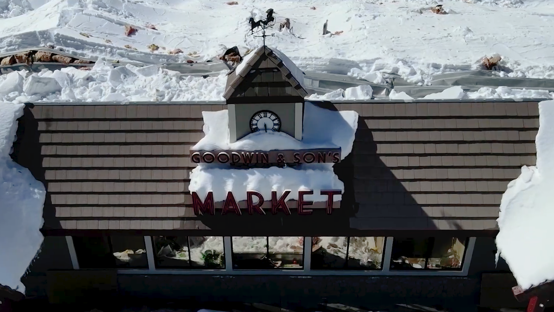 Roof Of California Market Completely Collapses Under Weight Of Snow