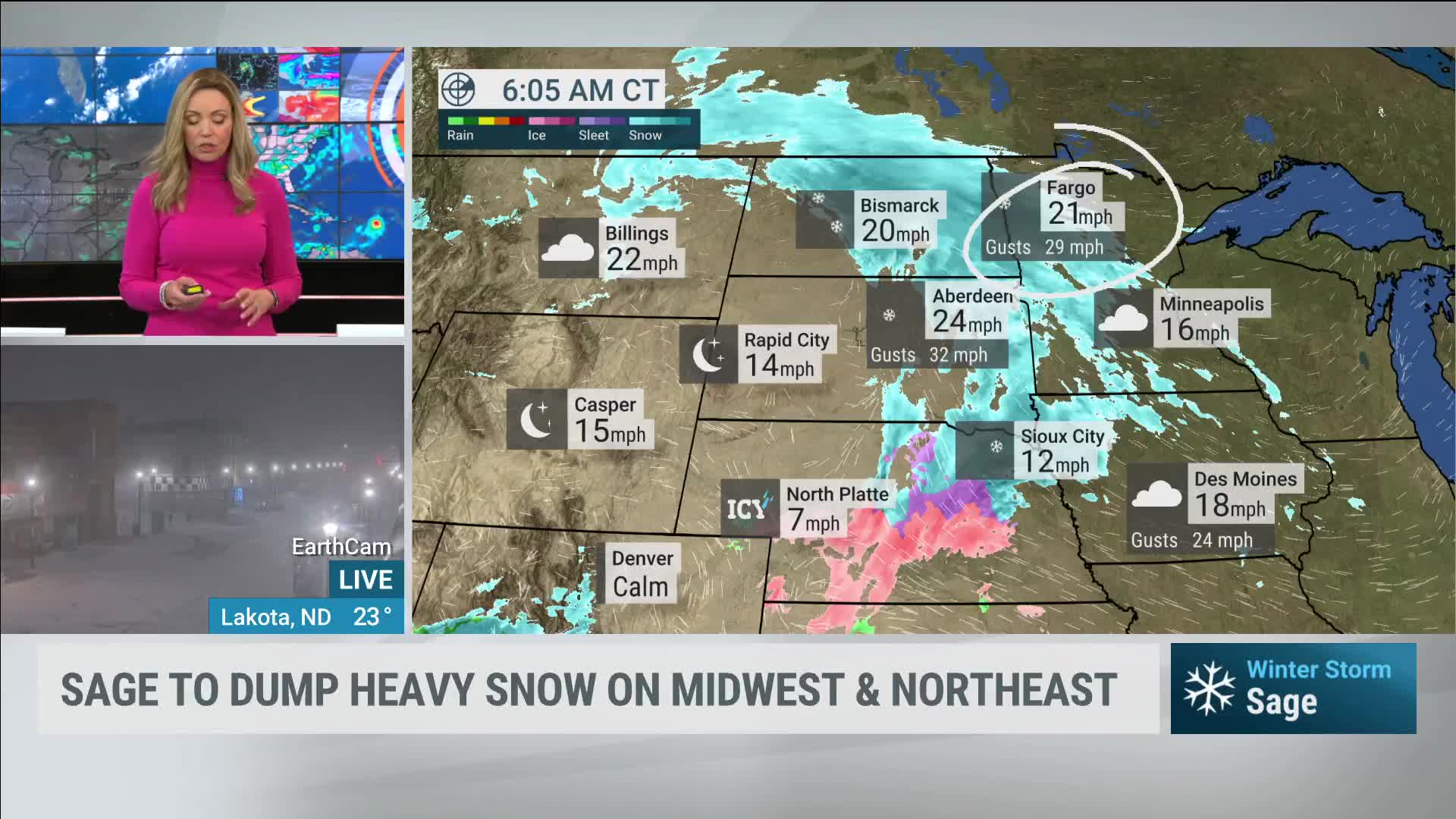 Sage To Dump Heavy Snow On Midwest, Northeast