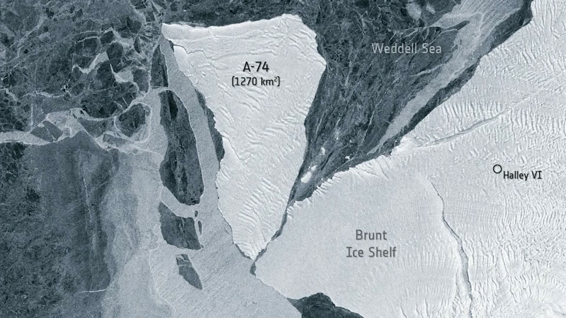 Satellite Captures Iceberg's Near-Miss