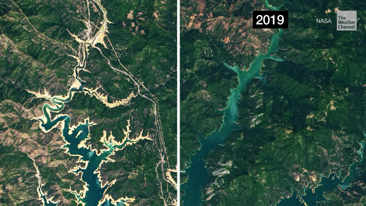 Satellite Images Show Severity of California Drought