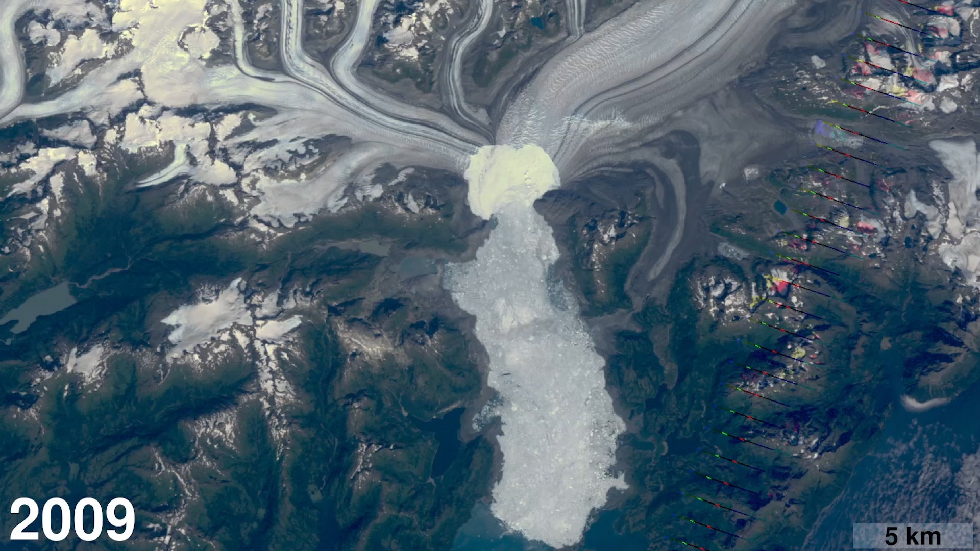 Satellite Time-Lapses Show Changing Glaciers in Alaska