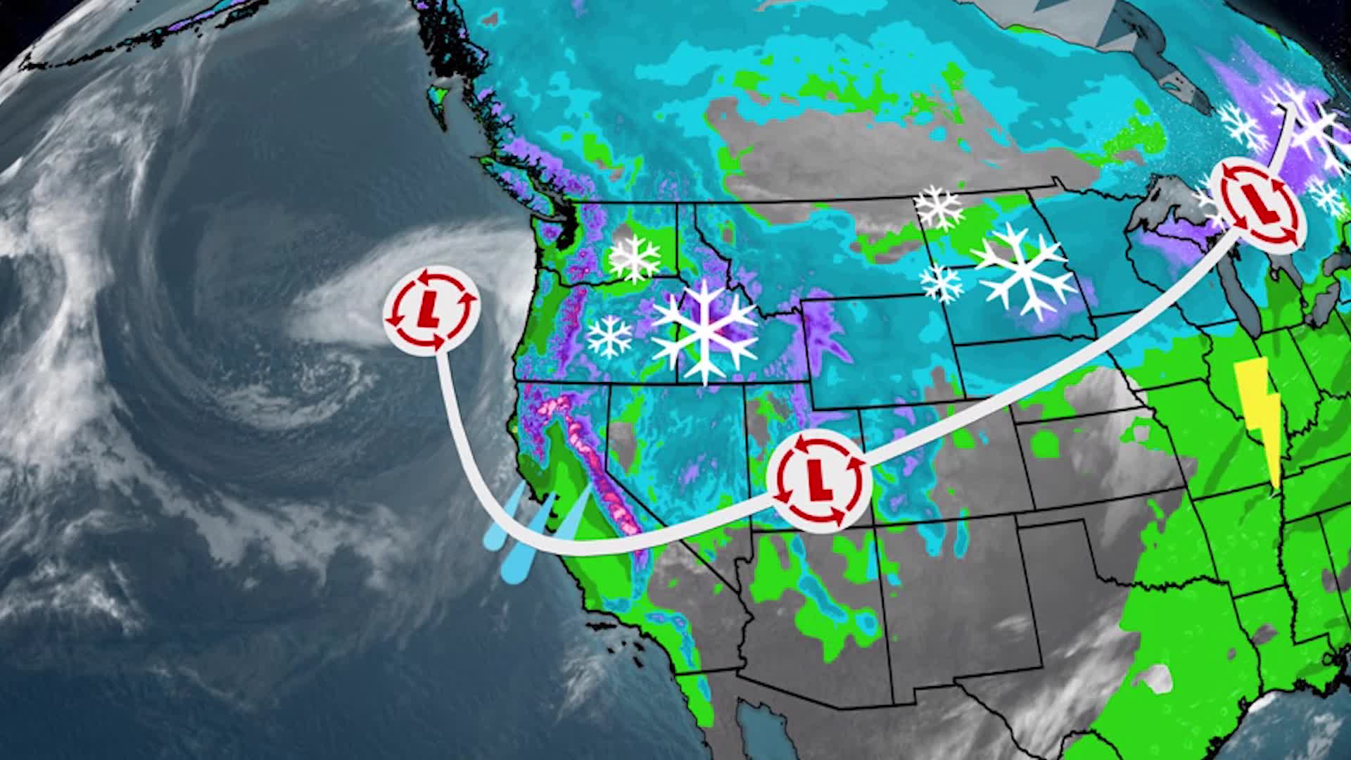 See The Path Of Next Coast-To-Coast Storm