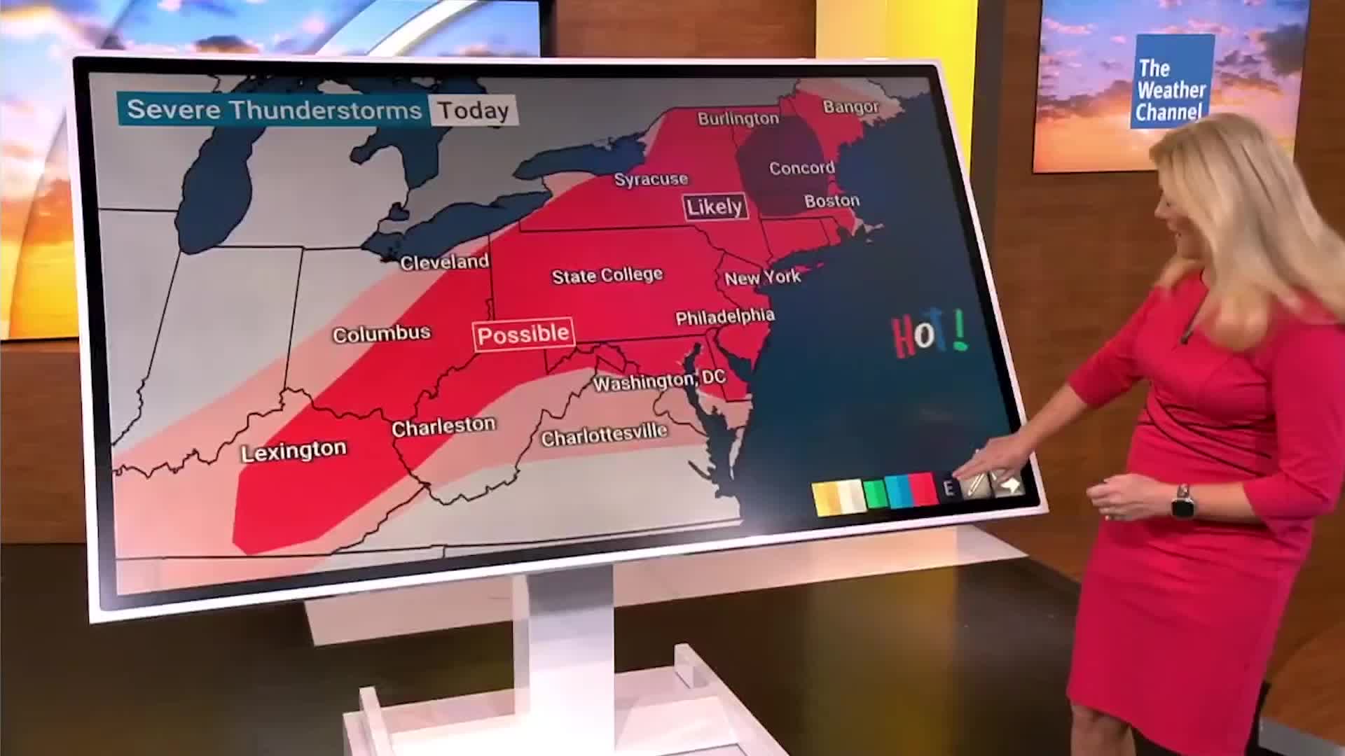 Severe Storms,  Tornadoes Possible For Northeast Today