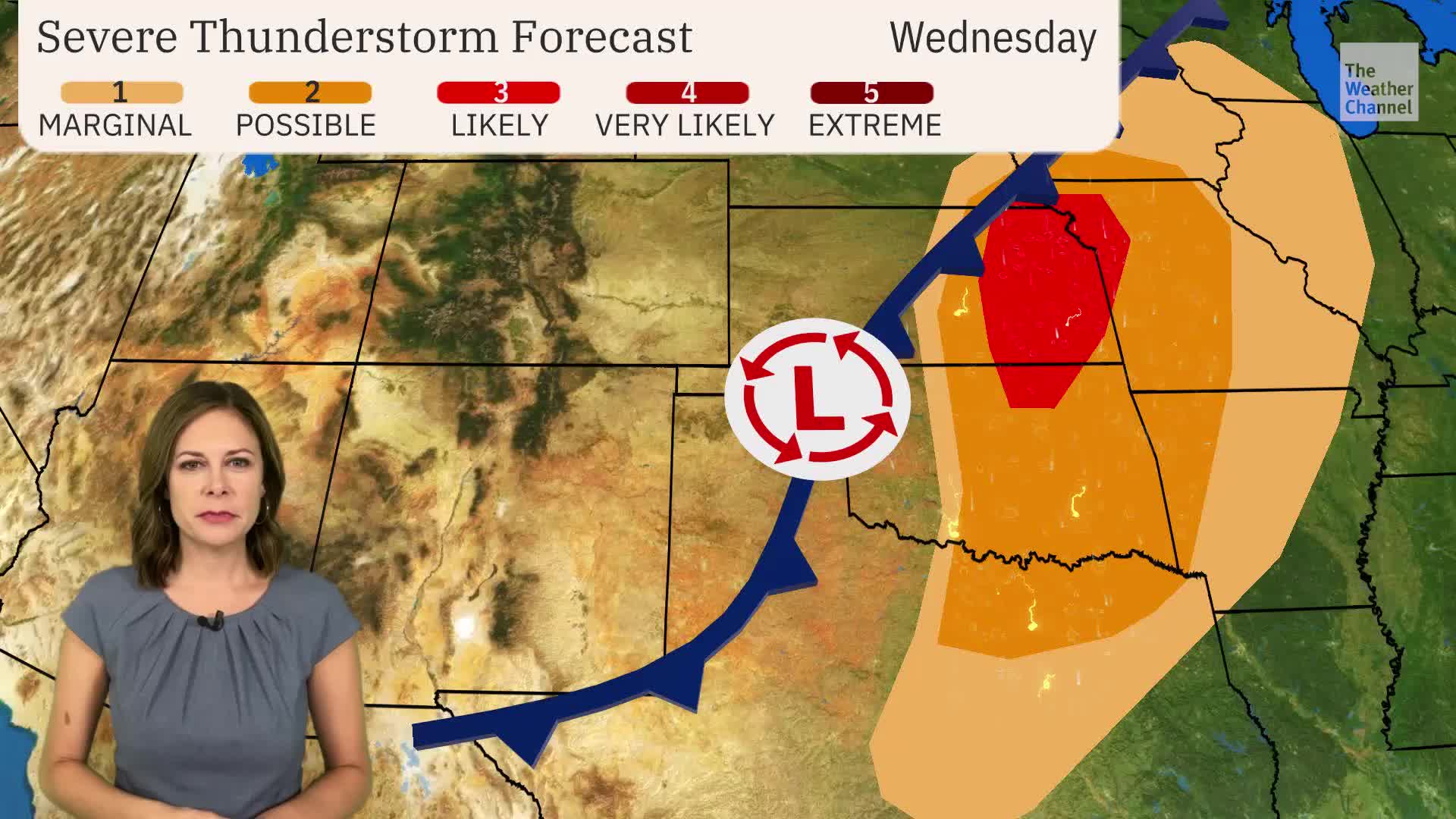 Severe Storms Bring Tornado, Large Hail Threat For Plains