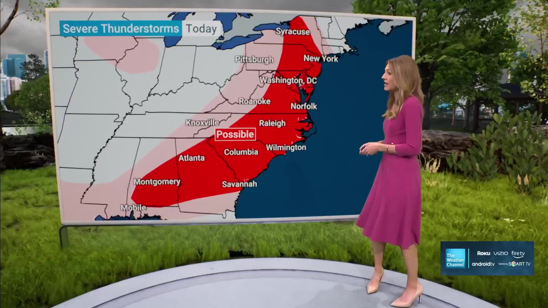 Severe Storms For East Coast Today