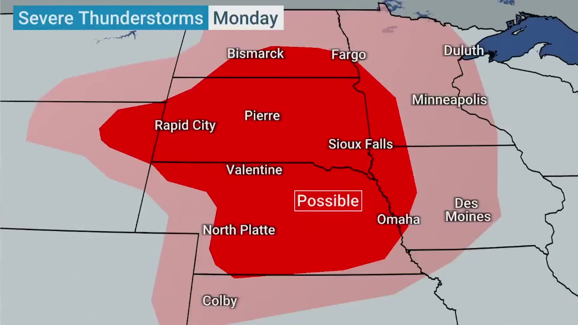 Severe Storms Including Tornadoes Possible To Start Week
