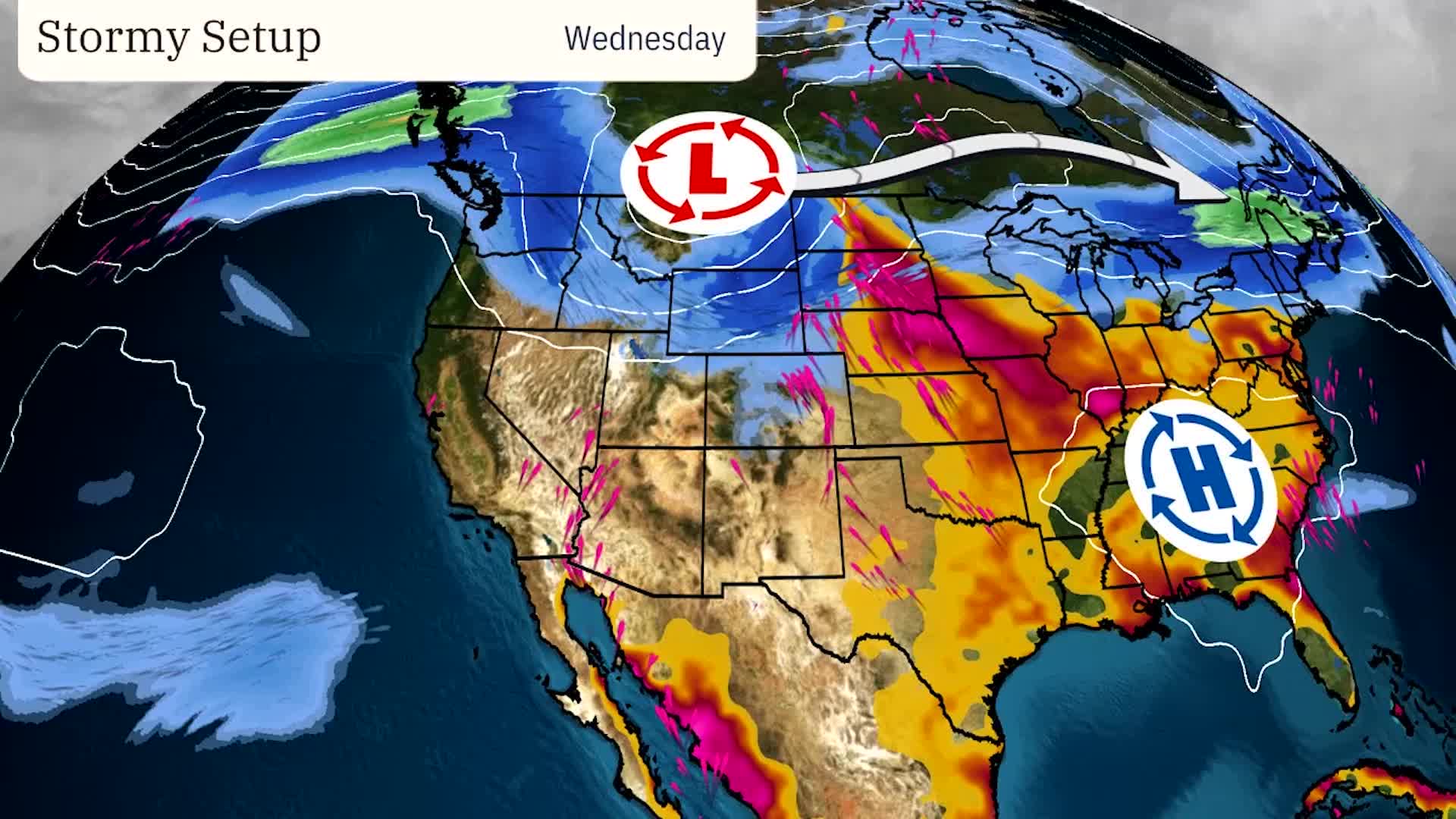 Severe Storms Likely From The Dakotas To The Mid-Atlantic