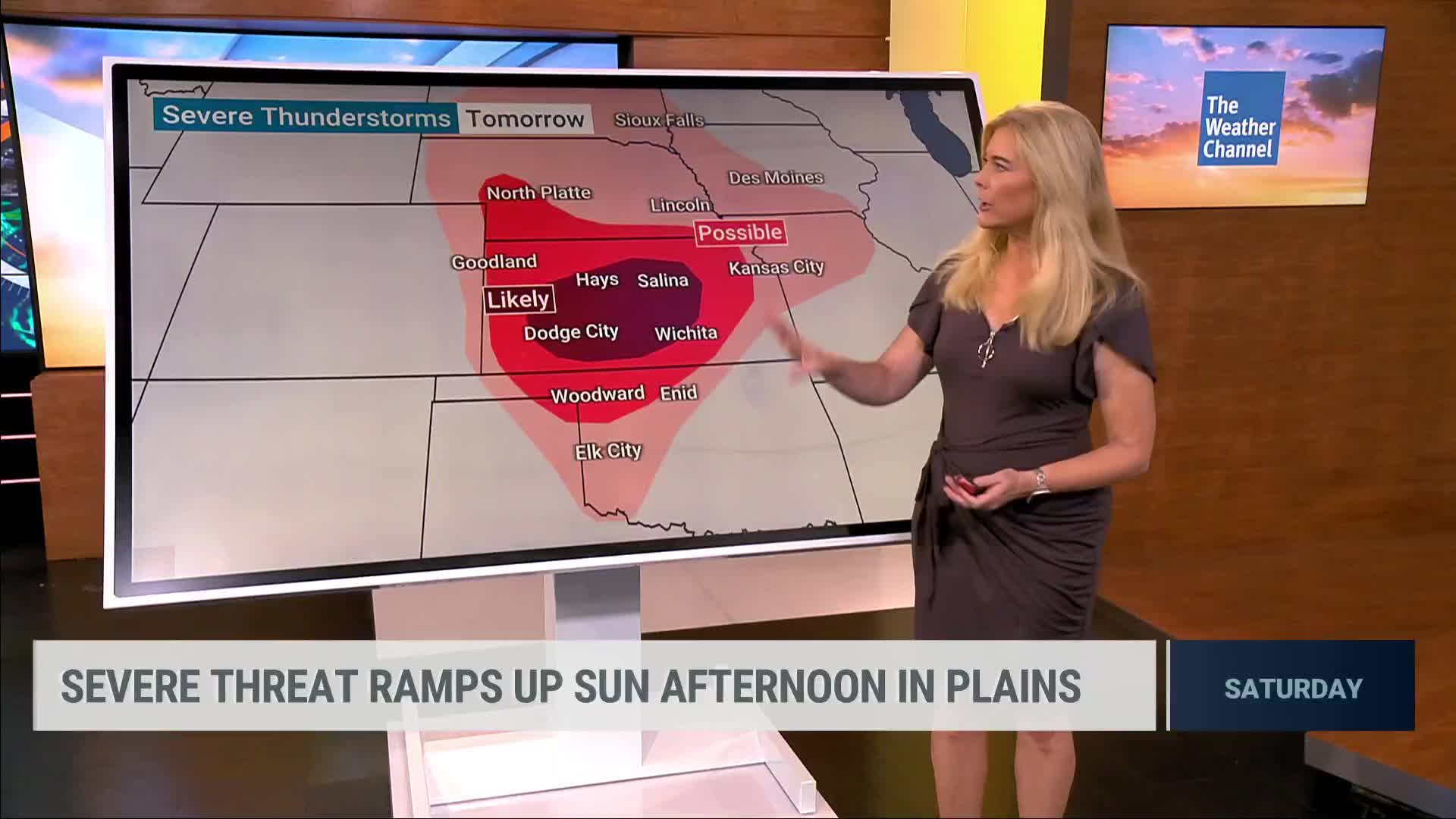 Severe Storms Possible in The Central Plains Sunday