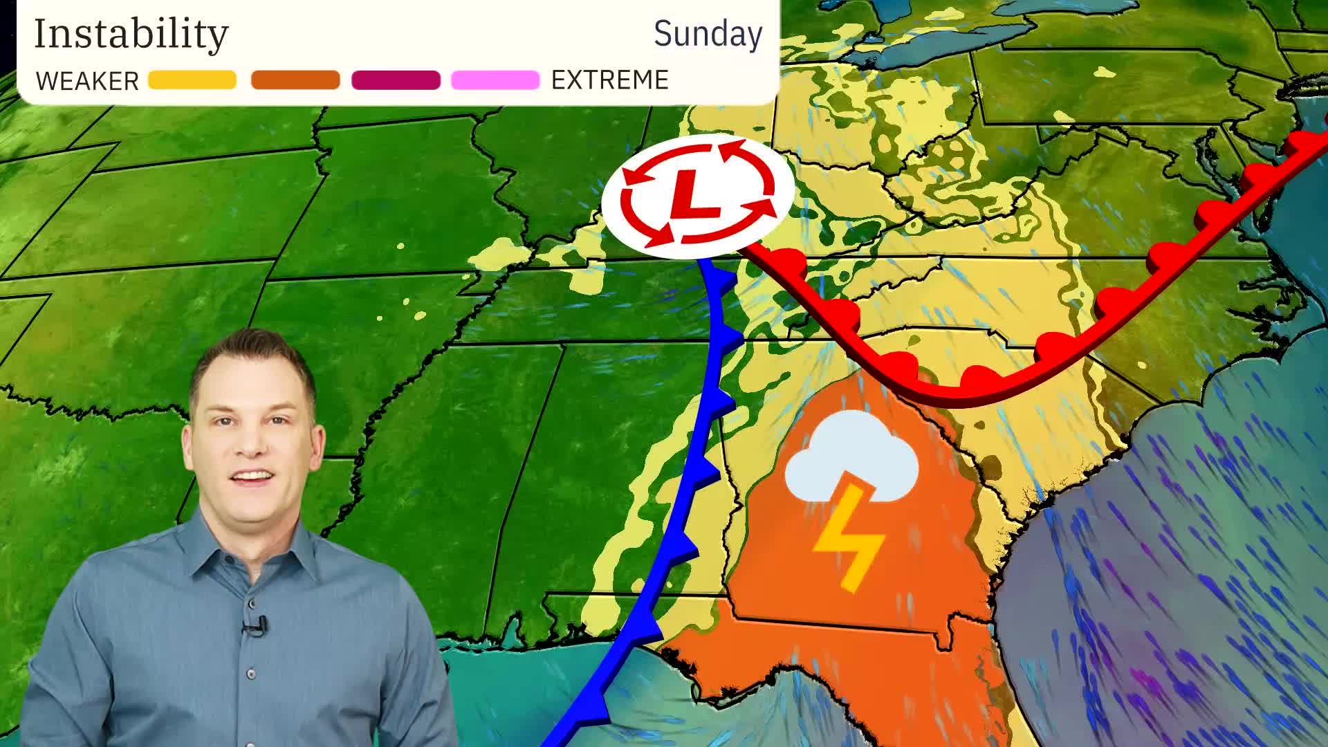 Severe Storms Take Aim At The Southeast Sunday