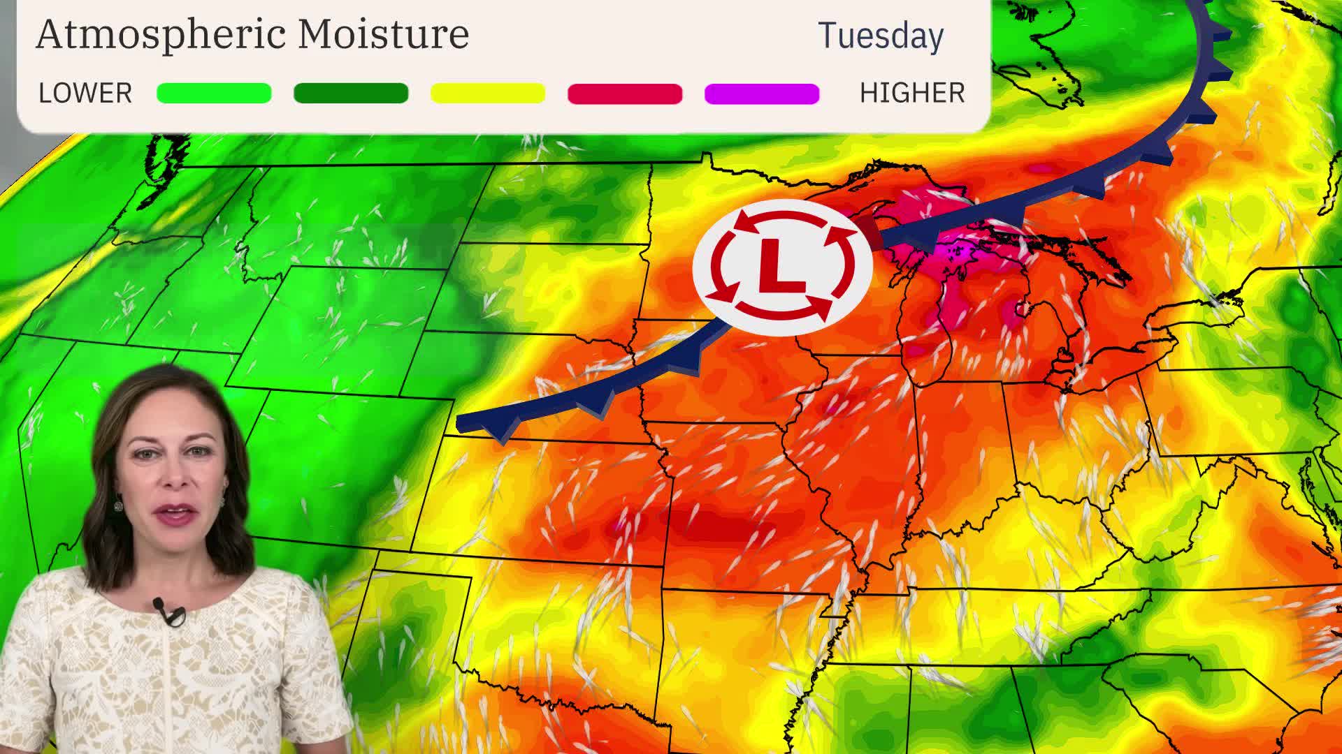 Severe Storms Target Great Lakes To Northeast Midweek