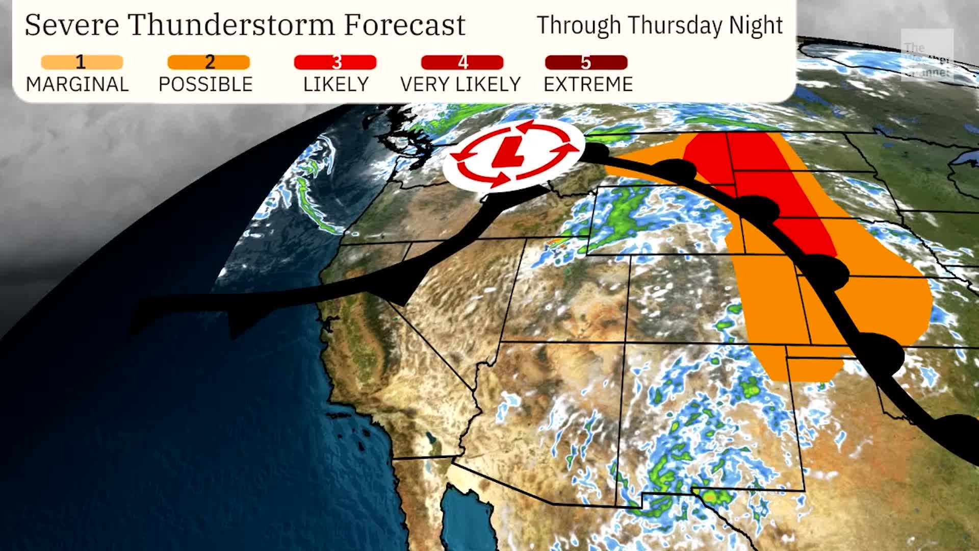 Severe Storms, Then Rain To Sweep From The Plains to East