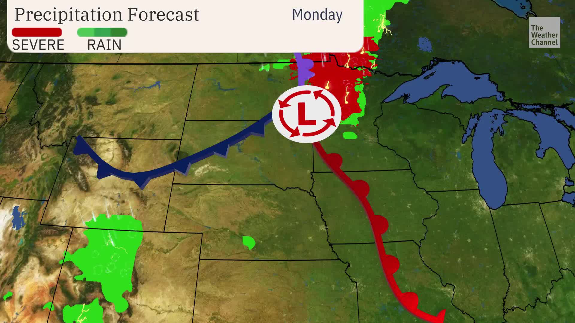 Severe Storms To Slam Midwest Early This Week