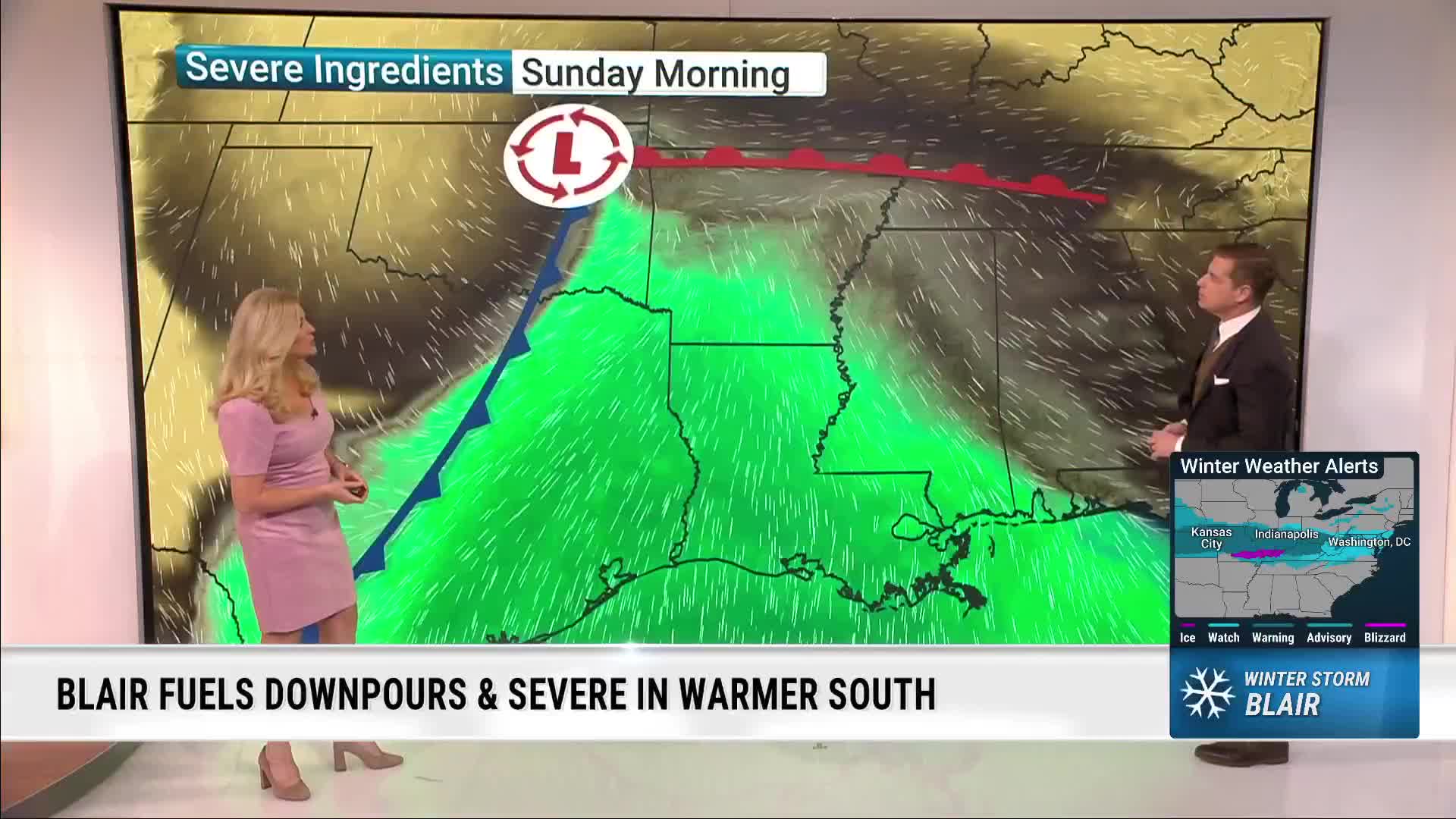 Severe Sunday For The South: High Winds, Tornadoes Possible