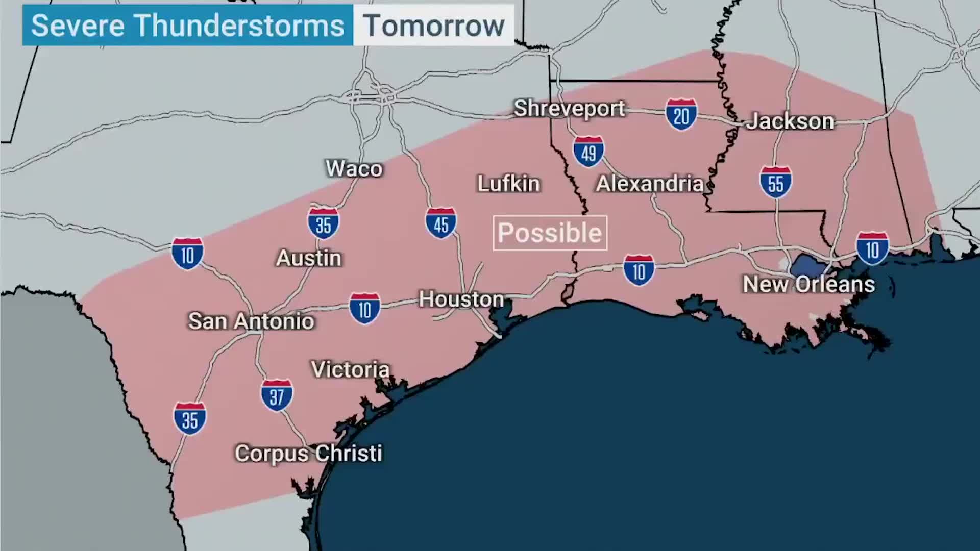 Severe Threat Continues Monday