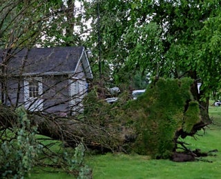 Severe Thunderstorms Hit Missouri, Down Trees, Power Poles