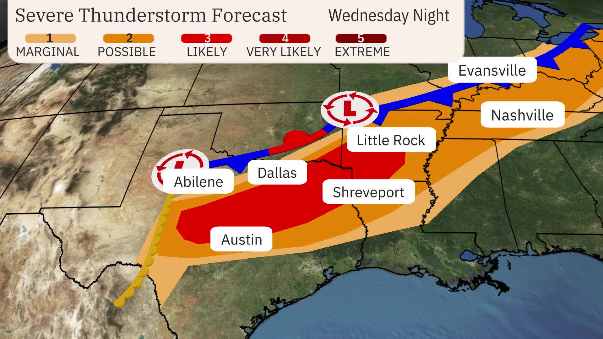 Severe Weather Possible Into Thursday