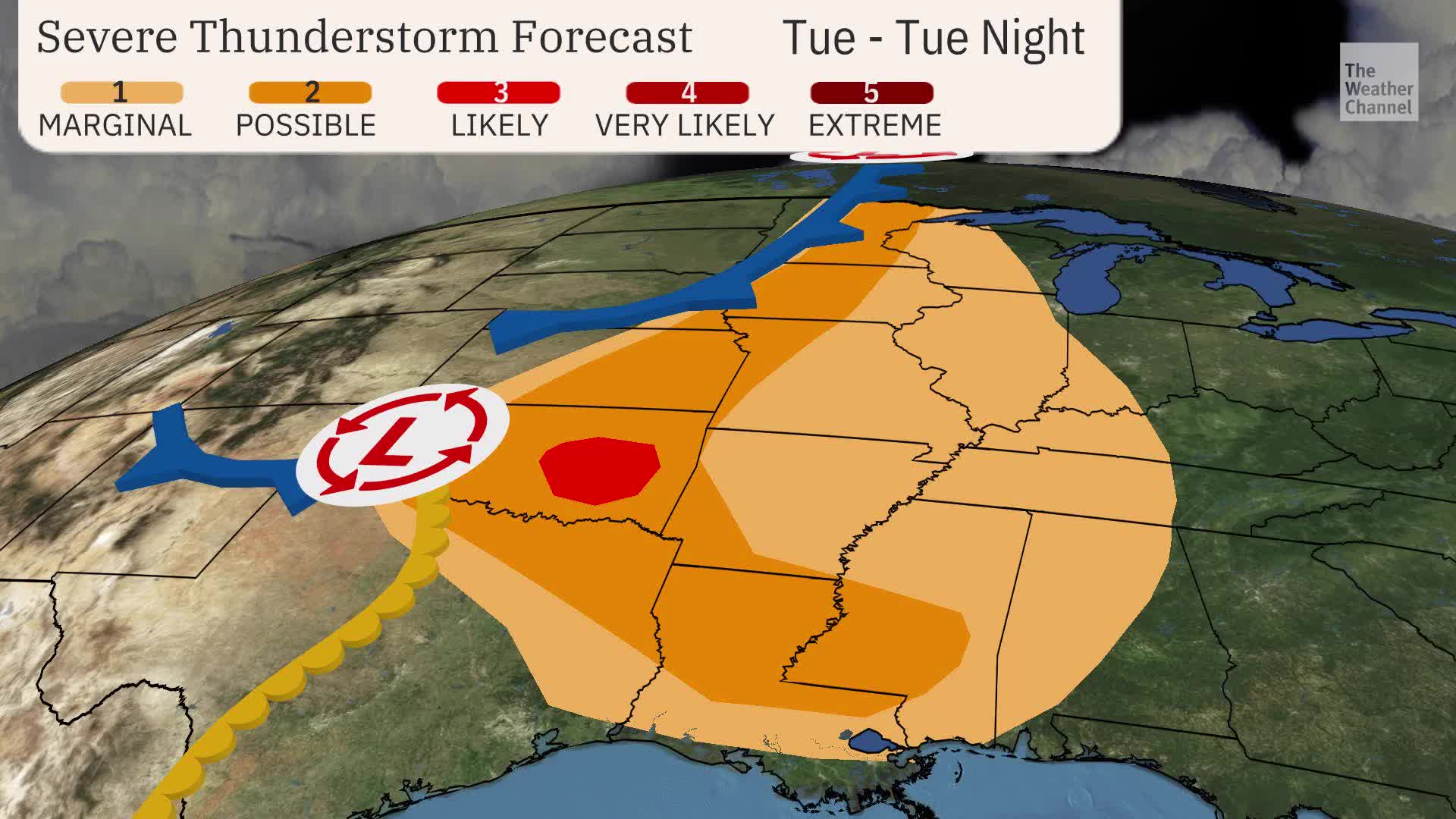 Severe Weather Possible Tuesday Night