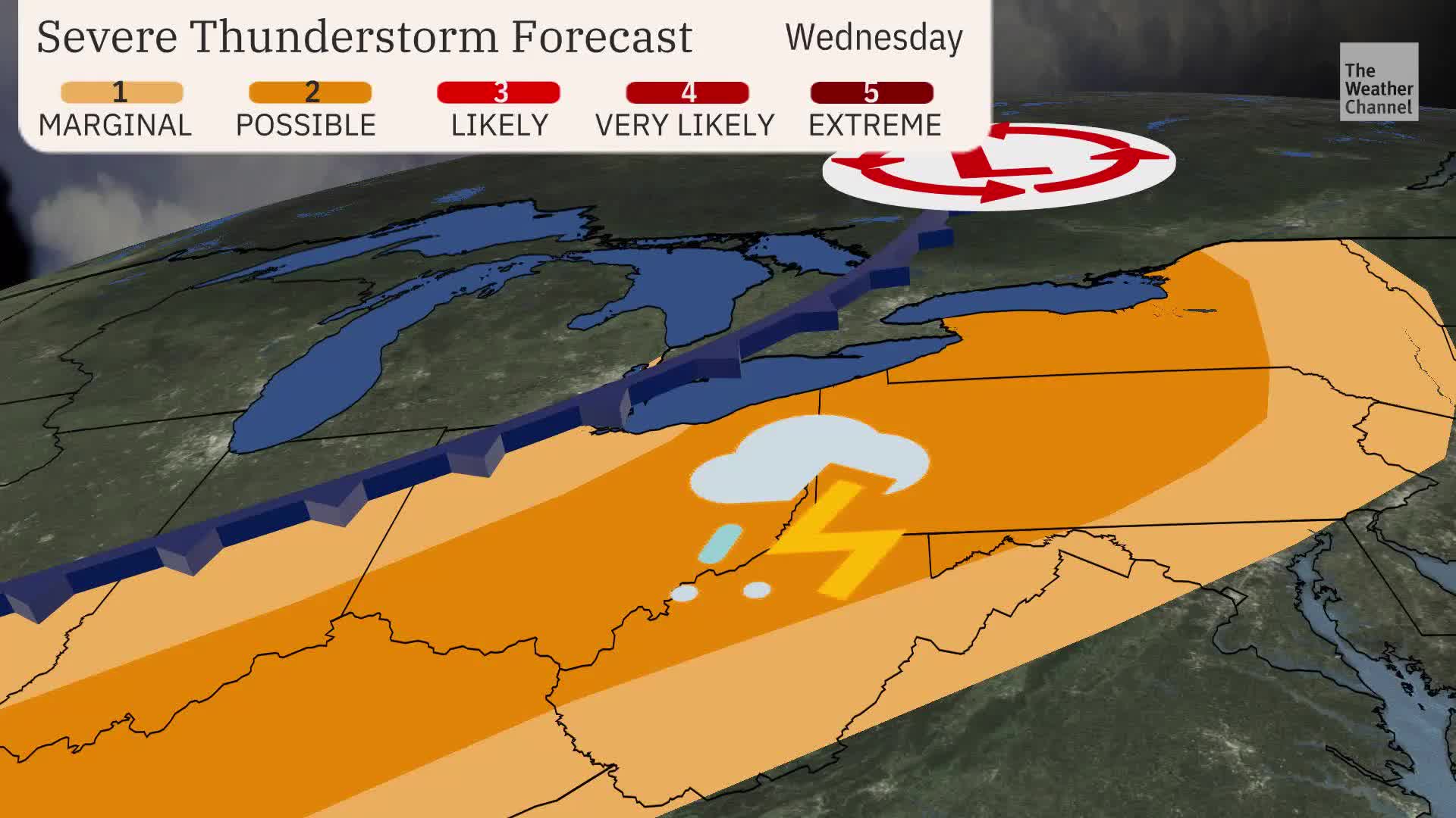 Severe Weather Threat Today In The Eastern Great Lakes