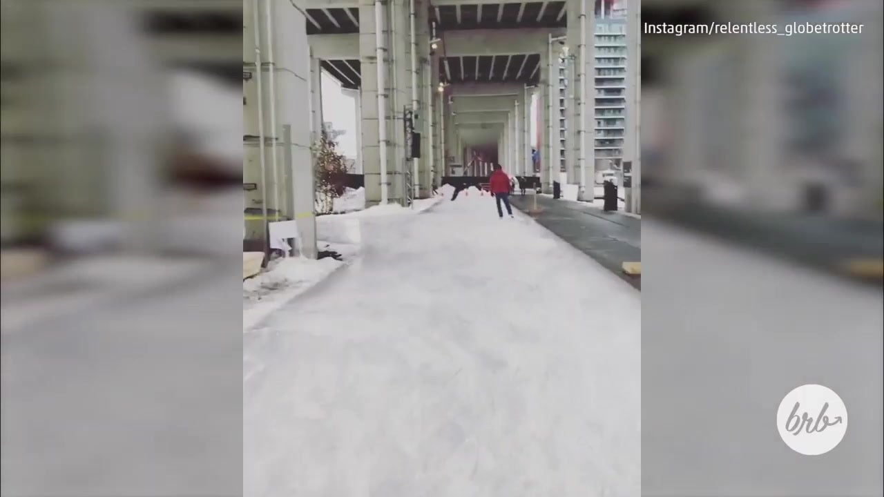 Skating Toronto’s Bentway Skate Trail