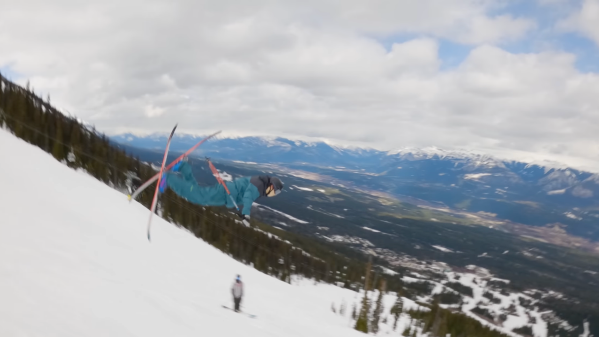 Skiers turn Kicking Horse into terrain park for high octane SLVSH match up