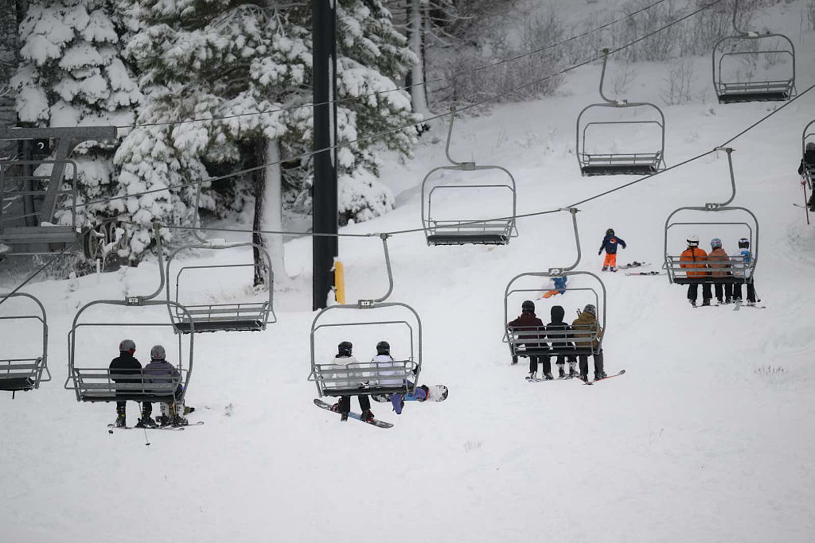 Ski resort lift Tahoe