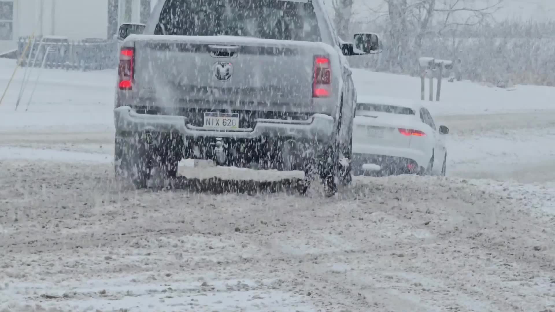 Snow and Sleet From Winter Storm Ember Douse West Virginia