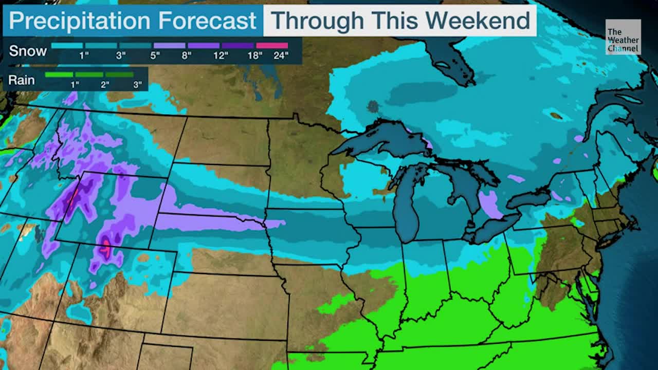 Snow For The Northern Tier Of The Country This Weekend