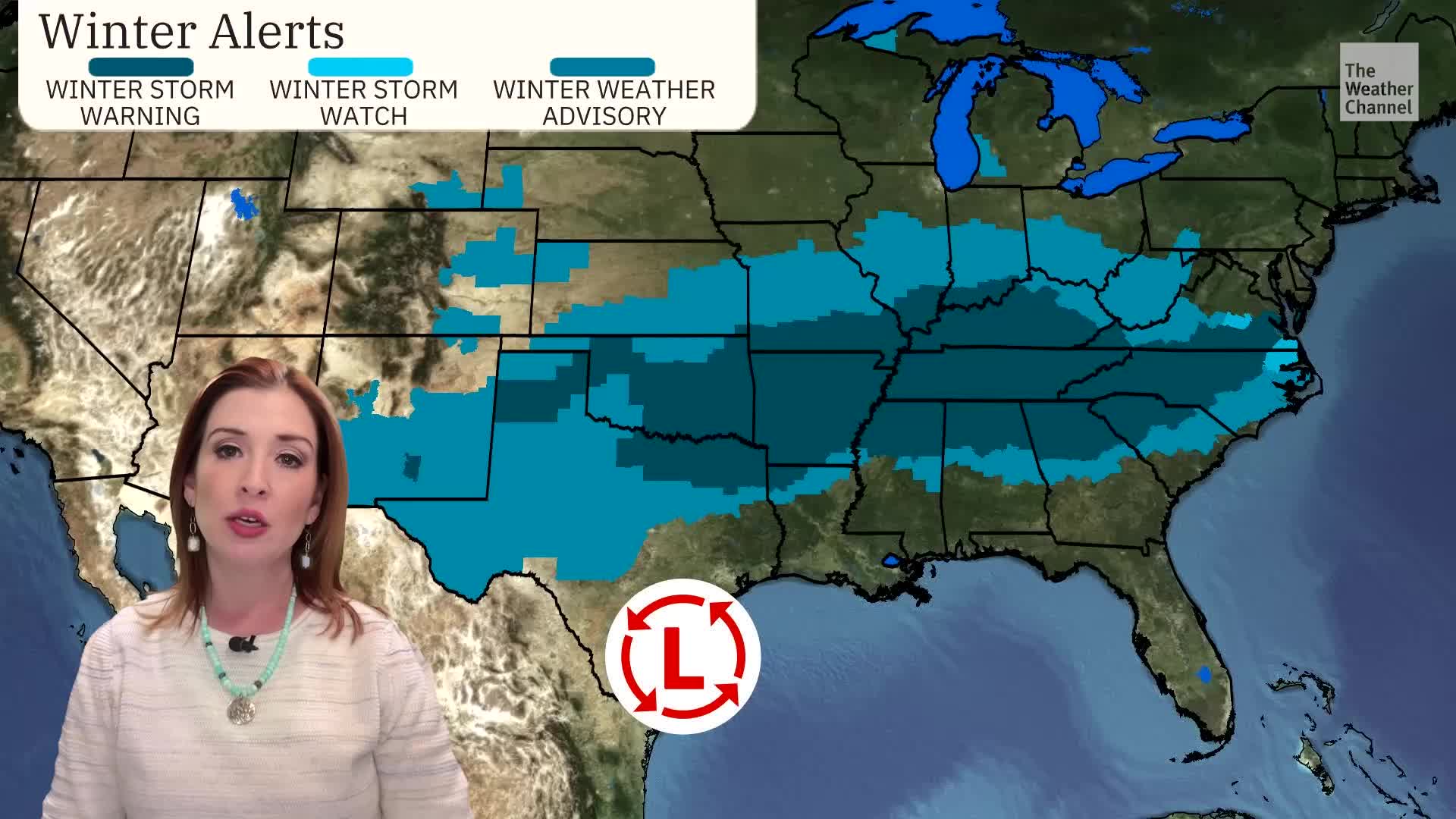 Snow, Ice Target Dallas To Atlanta Route Plus Eastern States