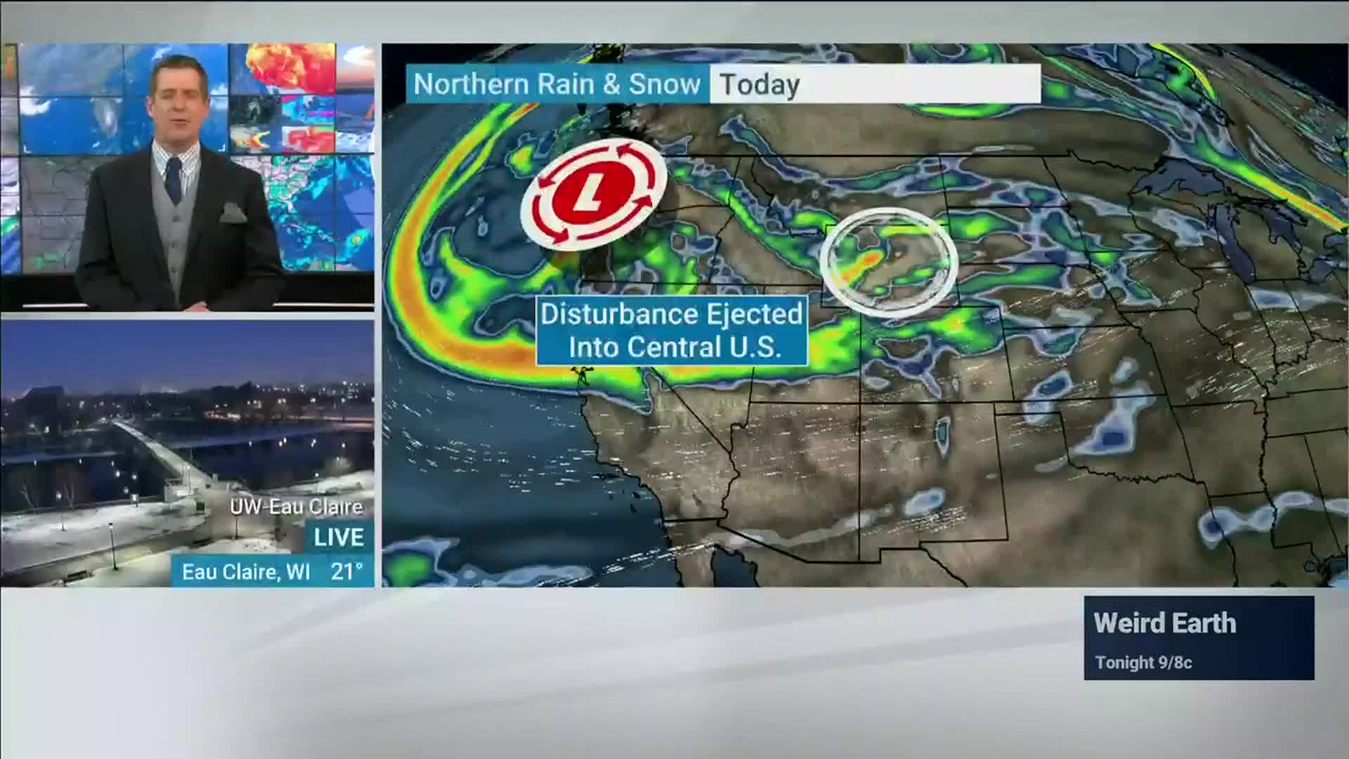 Snow Sprints Across The Northern States