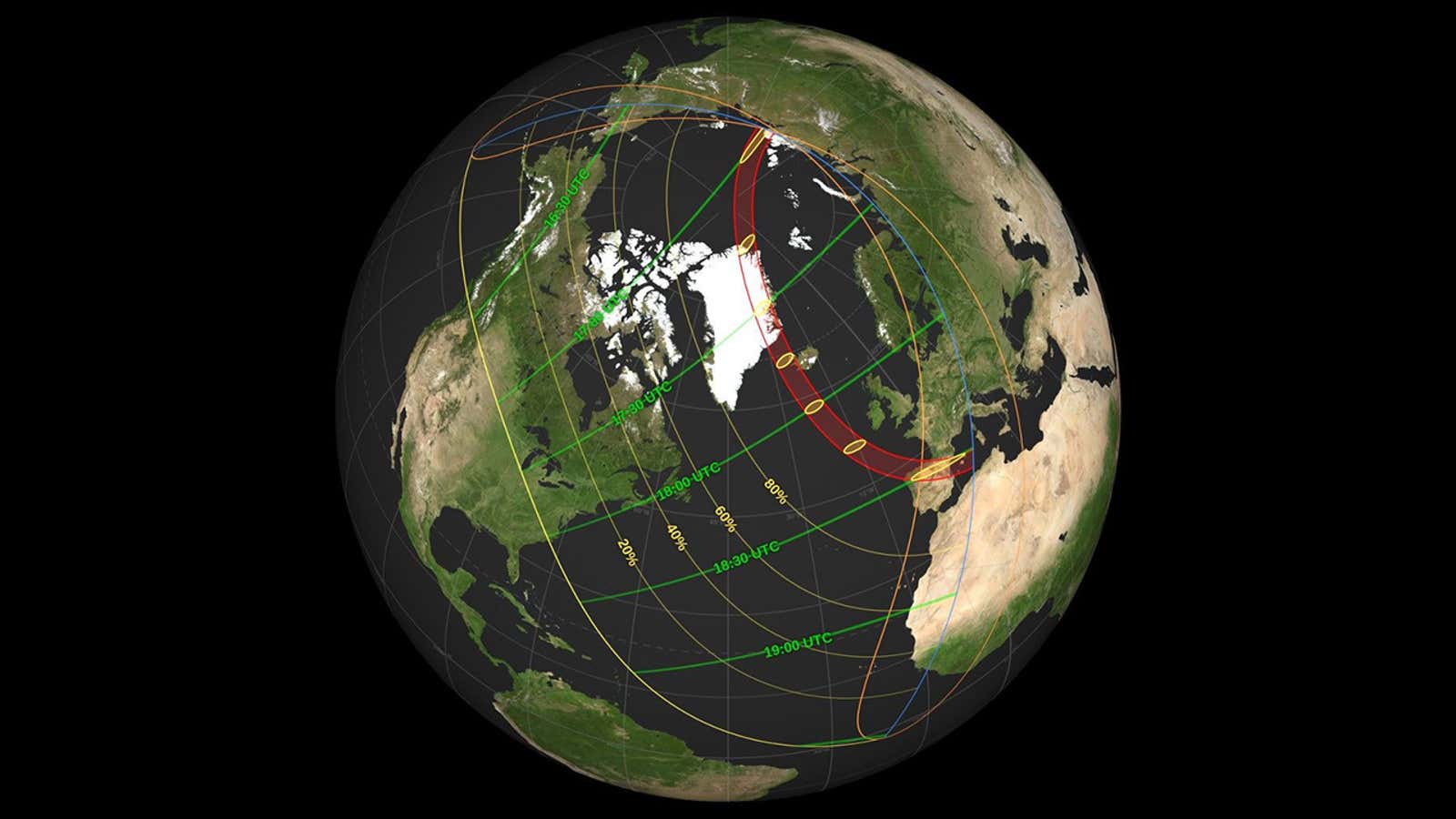 solar eclipse viewing August 12, 2026