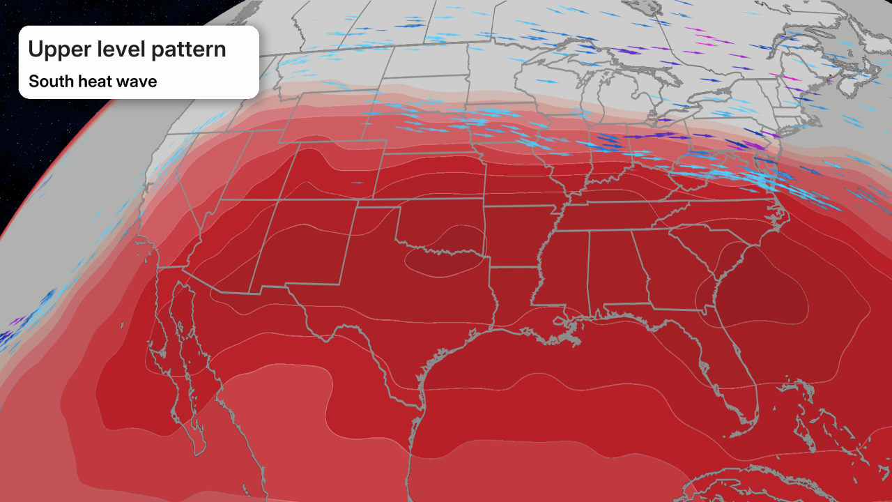 South heat wave forecast