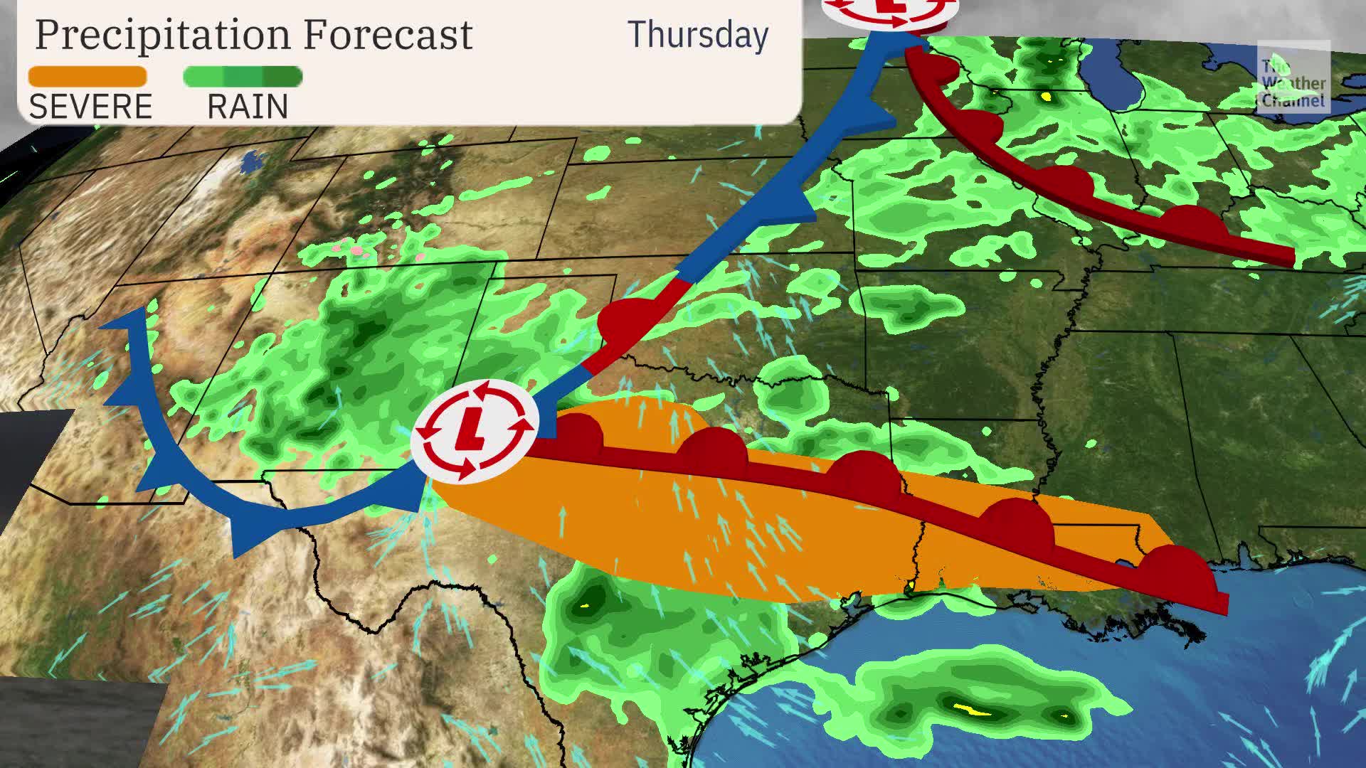 South Will Have Severe Weather, Flooding Through Friday