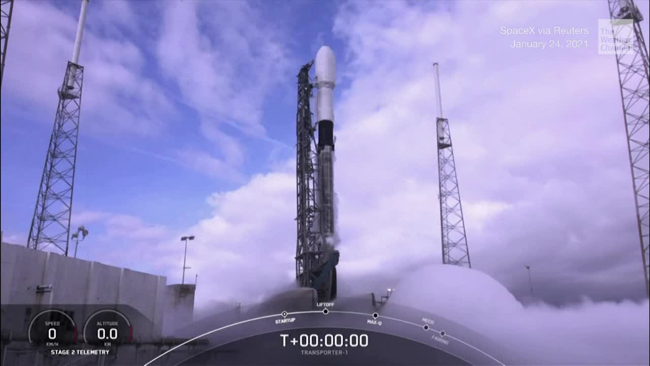 SpaceX Launches a Record 143 Satellites on one Falcon 9 Rocket